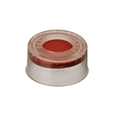 11mm Poly Crimp Seal Cap (clear) with Septa PTFE/Butyl Rubber, pk.1000